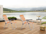 Set of 2 Webbed Folding Beach Chairs, Outdoor Patio Lawn Foldable Chairs for Camping Fishing Yard 67485456