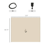 Universal Gazebo Sidewallt Coffee-AS 95297442