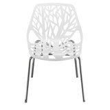 4pcs Bird's Nest Style Lounge Chair White 43246138