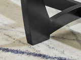 23.5 inch round glass table, black round table center table with glass top, small W487P317840