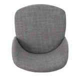 ZUN Mid-Century Dining Chair Fabric Upholstered Chair , Light Gray 60808.00