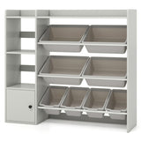 Kids Toy Organizer - 44"x12"x39.5", 8 Storage Boxes, Open ShelvesCabinet 94925968