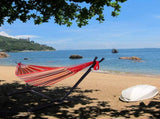 Portable Outdoor Polyester Hammock Set Red 10453484