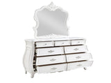 Opulence Modern Style 9- Drawer Dresser Made with Wood in Pearl White B009P240961