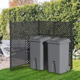 47 x 47 inch Outdoor Privacy Screen Fence Panels All-Weather No-Dig Fence Kit for Air Conditioner, W3077P276911