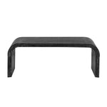 ZUN Minimalist Coffee Table with Curved Art Deco Design for Living Room or Dining Room 72268166