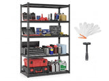 72" Adjustable Height Metal Storage Shelves with Anti-Tipping Kit, Expandable Organizer for Garage & 57259093