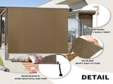 8'X8' walnut HDPE spliced roller shutter 66650863