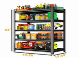 5-Tier Garage Shelves, Adjustable Metal Storage Shelf Rack Organizer for Garage Kitchen Warehouse 35211637