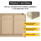 48" Freestanding Bathroom Vanity & 3 Soft-Close Cabinet Doors-BVC11148DOK -Excluding W999P239163