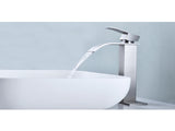 Waterfall Spout Single Handle Bathroom Sink Faucet 44666036