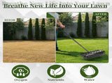 17-inch Lawn Aerator, Rolling Aerator Lawn Tool with T-shaped Handle, Heavy Duty Lawn Aerator Tool, 92045278