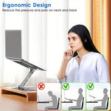 ZUN Computer Stand Tablet Notebook Stand Raised Folding Desktop Stand Heat Dissipation Double-Layer 35989630