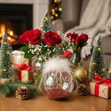 6PCS Set 3.9" Glass Christmas Ornaments Decorative Hanging Balls for Tree & Holiday Party Decor 97954427