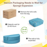 Kids Sofa Bed,Modular Couch Free Combination,Convertible Toddler Play Couch Furniture for Small W1889P337612