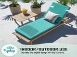 Outdoor Chaise Lounge Cushion, 72 in. x 21 in. x 3 in. Waterproof Fade-Resistant Patio Chair Pad for 01964190