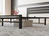 Queen Size Platform Bed Frame with Wooden Headboard, Under Bed Storage, Non-Slip, Noise Free, Easy W840P164959