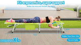 3-in-1 Heavy Duty Tanning Chair with Face Hole Adjustable 5-Position Folding Chaise Lounge Chairs W3399P310389