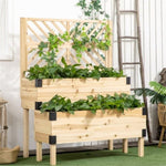 ZUN Wooden Planter、Flower shelf,Wood Planter Box 41704676