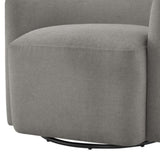 Ardena Grey Swivel Barrel Chair B050P322595