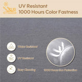 24x24 Inch Outdoor Deep Seat Cushion Set - Waterproof Fade-Resistant Patio Furniture Cushions with W419P290479