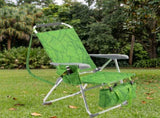 17 Inch Seat Height Beach Chair for Adults, Folding Portable Camping Chair with Headrest, Cup 47482847