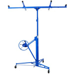 ZUN Drywall Panel hoist Drywall Lift Rolling Panel Hoist Jack Lifter 16ft blue color W465141084