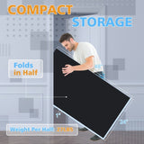 8ft Black Mid-Size Ping Pong Conversion Top Foldable & Portable Table Tennis Table Top for Indoor 24561419