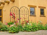 4 Pack Metal Garden Trellis 78.7" x 19.7" Rustproof Trellis for Climbing Plants Outdoor Flower 44697863