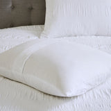 Full/Queen 4 Piece Cotton Seersucker Duvet Cover Set B035129170