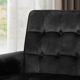 Mirod Comfy Arm Chair with Tufted Back , Modern for Living Room, Bedroom and Study 64937.00BLK