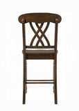 Walnut Cross Back Counter Height Stools B062P181307