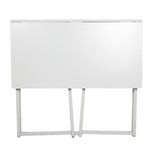 ZUN Simple Collapsible Computer Desk White 29521212