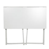 ZUN Simple Collapsible Computer Desk White 29521212