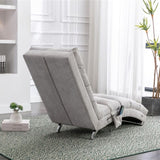COOLMORE Linen Massage Chaise Lounge Indoor with Remote Control,Ergonomic Electric Massage Long W39539625