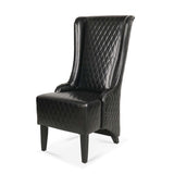23.03" Wide Faux Leather High-Back Accent Chair, Comfy High Wingback Chair, Living Room Chair with W68057031