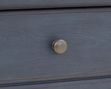 3-Drawer Nightstand, No Assembly Required, Corduroy Blue Finish B108P193084