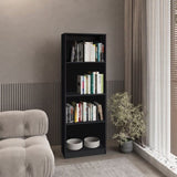 Black Tier Storage Shelves Bookcase B062P175148
