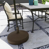 Brown Round Patio Umbrella Base Holder 44069757