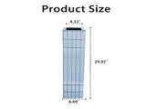 Tall Floor Vase 29.92" Mirrored Floor Vase for Home Decor Large Cube Vase in Silver for Dried 68427713