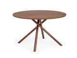 37.4 Inch Round Dining Table for 4-6 People, Cross X Metal Leg Kitchen Dinner Table with Adjustable 92177878