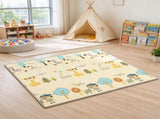 79" x 71" Reversible Baby Play Mat, Foldable & Thick Floor Mat with Forest Animals Design, 92176037