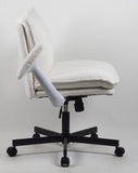 Cross-Legged Friendly Office Chair with Criss Cross Frame, Rolling Casters & Fold-Down Arms, 47287432