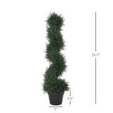 3 feet pre-potted spiral fake plant simulation tree 69909682