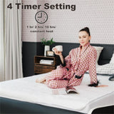 75 X 54 Electric Heated Mattress Pad with Adjustable Temperatures 10 H Timer 29978500