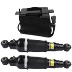 ZUN 2x Air Shock Absorber + 1x Compressor Pump Rear Set For Nissan Armada 2005-2015 Infiniti QX56 35894710