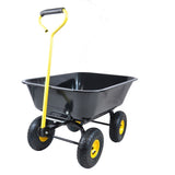 Folding car Poly Garden dump truck with steel frame, 10 inches. Pneumatic tire, black W22783097