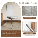 Modern Style Chairs Set of 6 in Light Gray, Essential for Minimalist Homes.Meeting Family W2920P264324