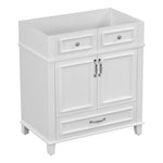 ZUN 30'' Bathroom Vanity without Top,Solid Wood Frame Bathroom Storage Cabinet with Soft Closing N710P170784K