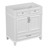 ZUN 30'' Bathroom Vanity without Top,Solid Wood Frame Bathroom Storage Cabinet with Soft Closing N710P170784K